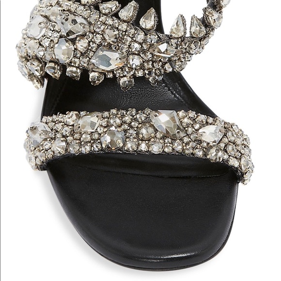 Alexander McQueen Crystal-Embellished High-Heel Sandals - Picture 3 of 11